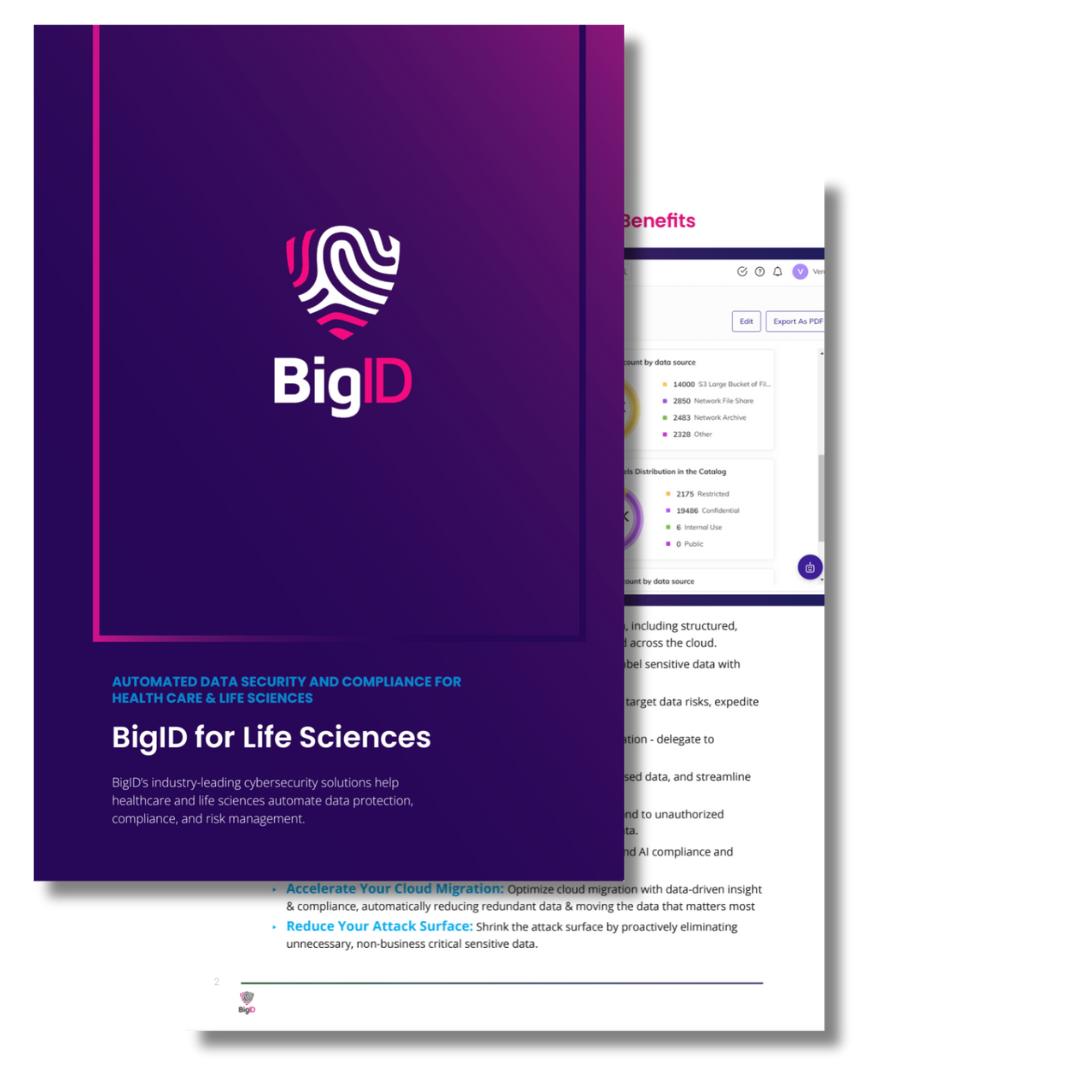 IMAGE  bigid for life sciences datasheet