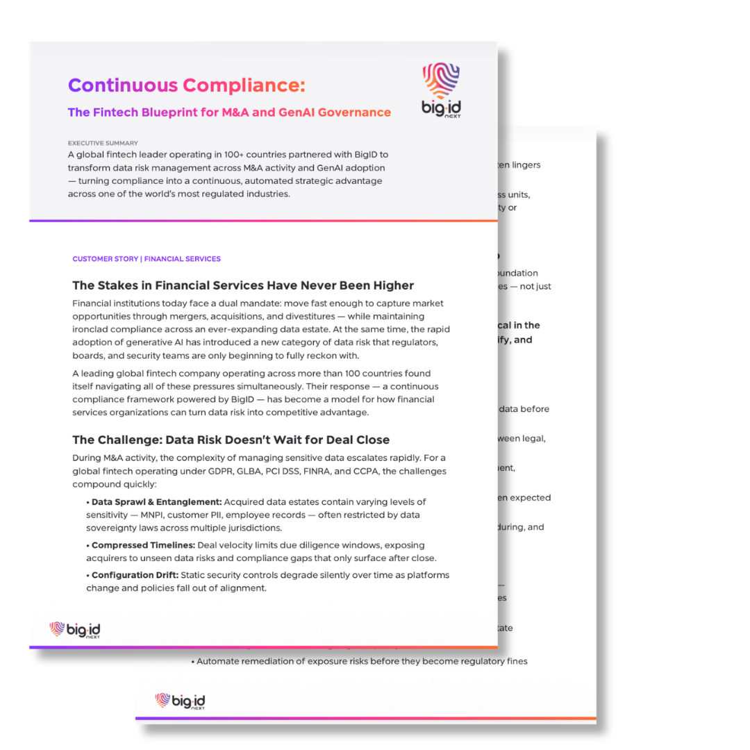 bigid for finserv customer story