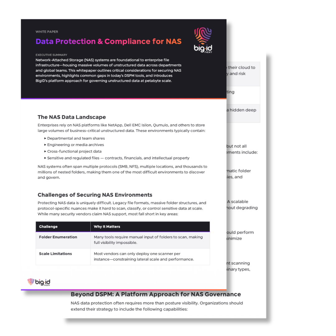 data protection for NAS