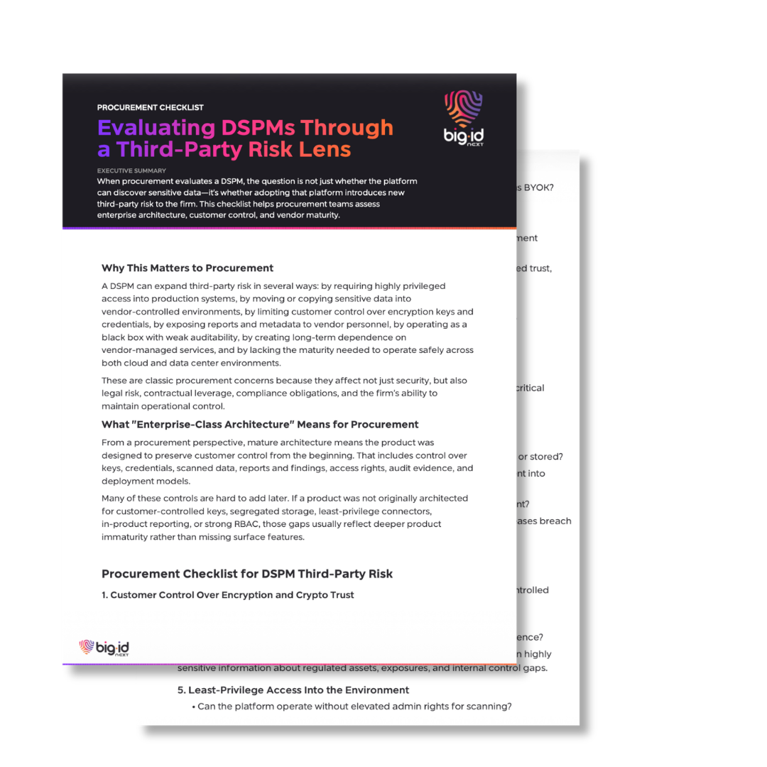 dspm third party risk