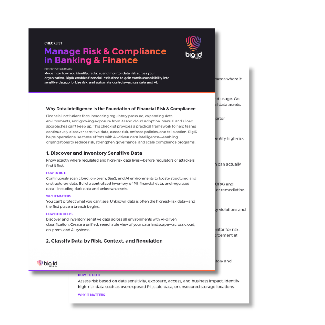 risk compliance finserv checklist