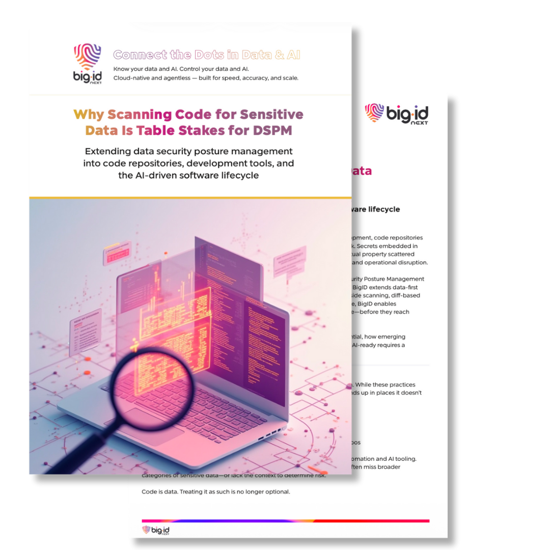 Scanning Code for Sensitive Data Is Table Stakes for DSPM